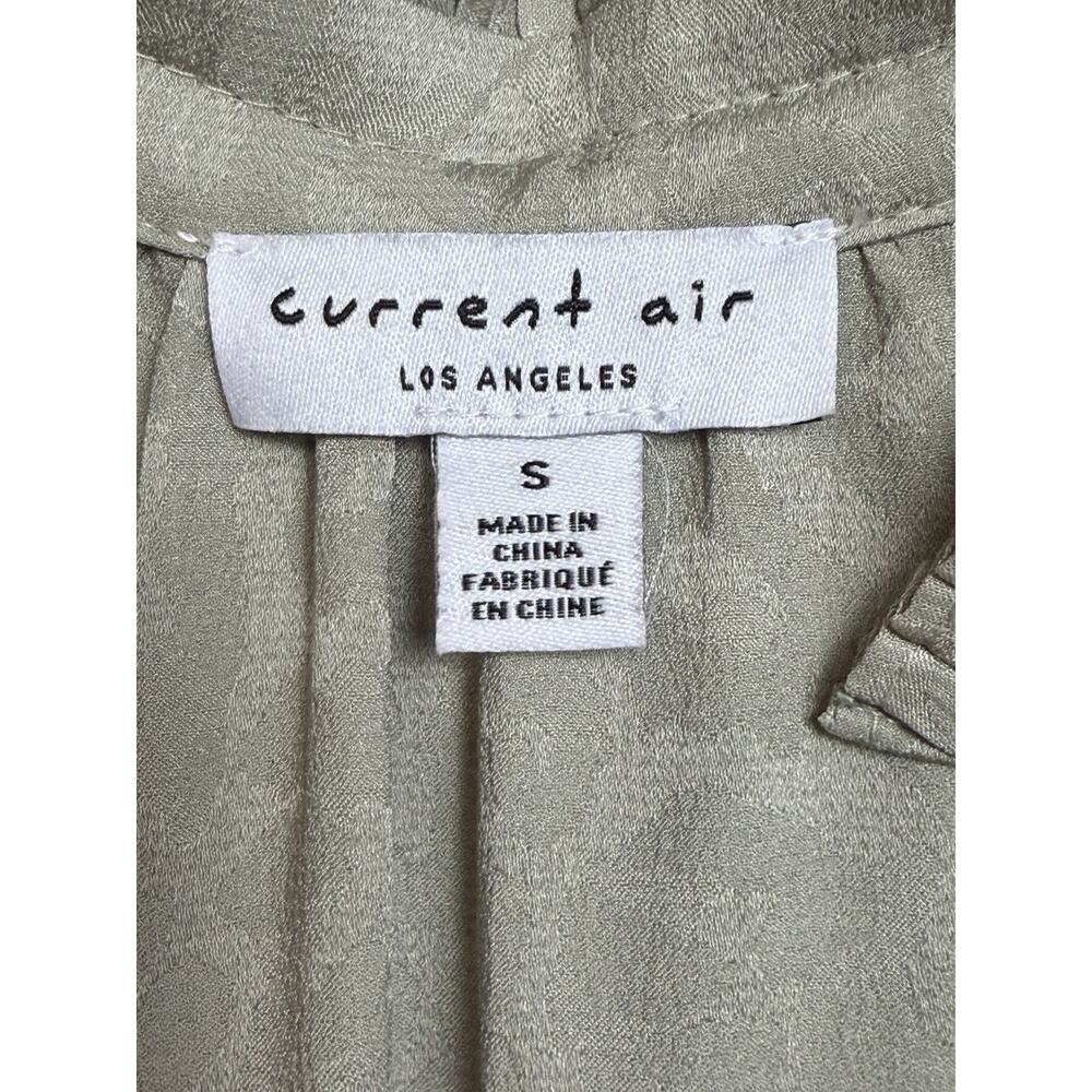 Current Air Anthropologie Jumpsuit S Sage Green Wide Leg Dressy Feminine Resort - Picture 5 of 13